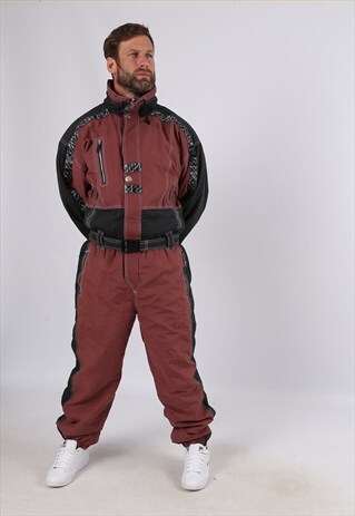 VINTAGE PROLINE FULL SKI SUIT SNOW UK M 40" (6FG)