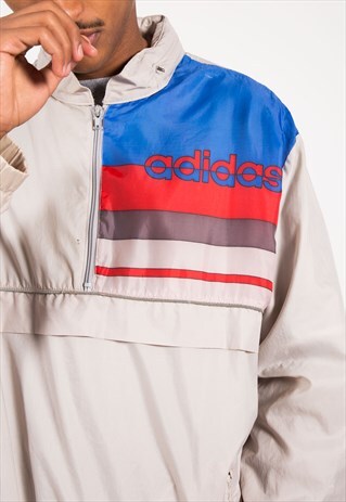 VINTAGE 90S ADIDAS WINDBREAKER JACKET / S8949