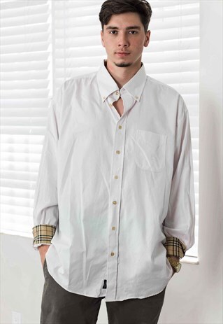 VINTAGE BURBERRY SHIRT LOGO 90S XXL 11