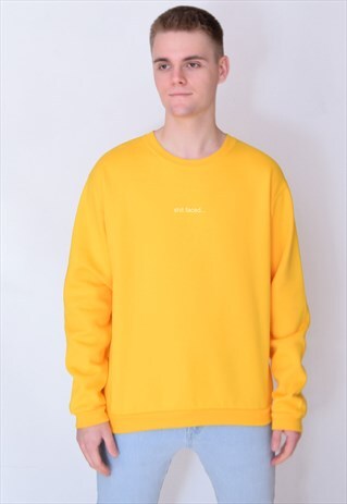 YELLOW SHIT FACED (WHITE) SWEATSHIRT