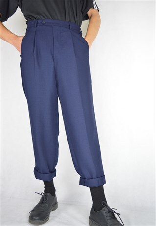 VINTAGE BLUE REGULAR CLASSIC TROUSERS