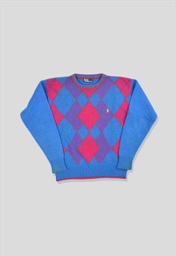 Vintage 1980s Polo Ralph Lauren Pattern Knit Jumper