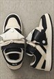 CHUNKY SOLE GRUNGE SNEAKERS HIGH PLATFORM SKATER SHOES BLACK