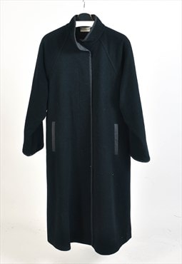 Vintage 80s maxi coat in black