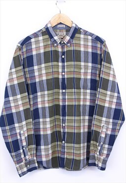 Vintage J.Crew Flannel Shirt Multicolour Check With Pocket