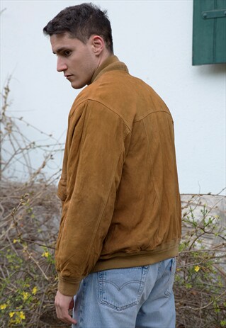 90S UNISEX VINTAGE SUEDE JACKET (REF/755)