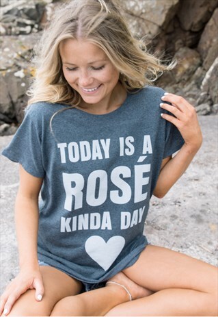 ROSE KINDA DAY WOMEN'S SLOGAN T SHIRT