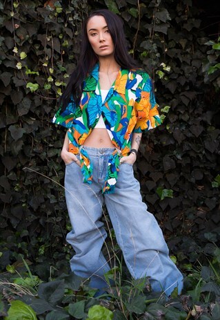 WIDE LEG BAGGY JEANS