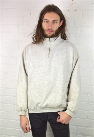 VINTAGE 90'S DECATHLON 1/4 ZIP SWEATSHIRT