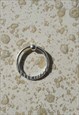 STERLING SILVER NOSE RING WITH HAMMERED CUT 8MM