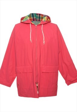 Pink Misty Harbor Raincoat - L