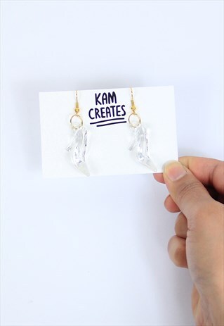 FUN MINI GLASS SHOE EARRINGS