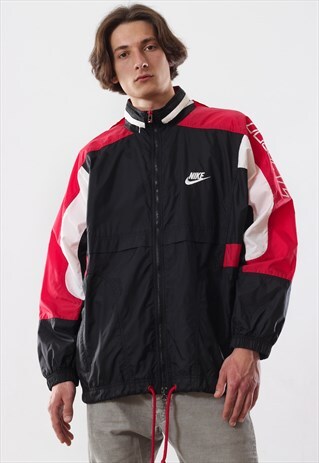 90S VINTAGE MENS NIKE BIG LOGO WINDBREAKER TRACKSUIT JACKET