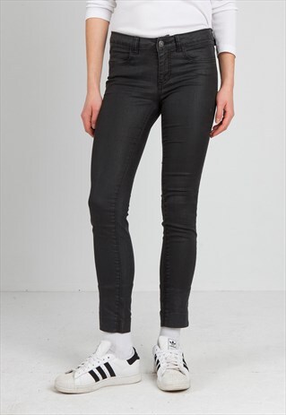 VINTAGE BLACK SAMSOE SKINNY FIT DENIM JEANS