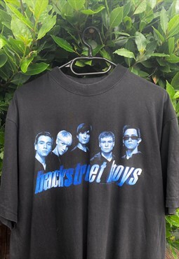 Vintage backstreet boys 1999 T-shirt black large eurotag 
