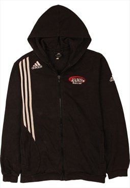 Vintage 90's Adidas Hoodie Sportswear Full Zip Up Black