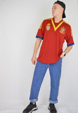 VINTAGE RED ADIDAS SPORTS T-SHIRT
