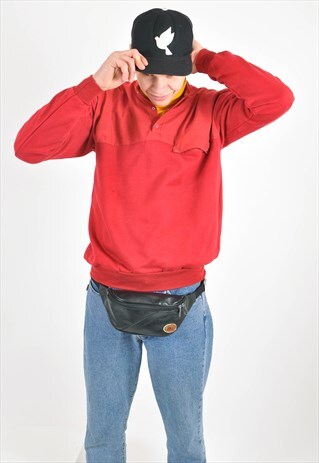 VINTAGE 80'S SWEATSHIRT IN RED