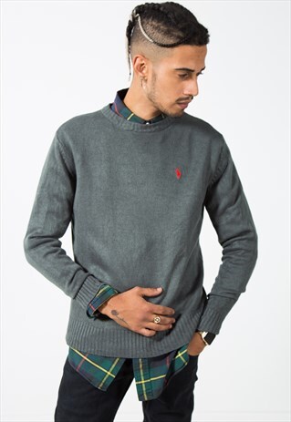 VINTAGE 80S POLO RALPH LAUREN KNIT JUMPER / S346