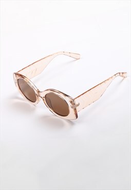 Oversized cat eye sunglasses - Orange