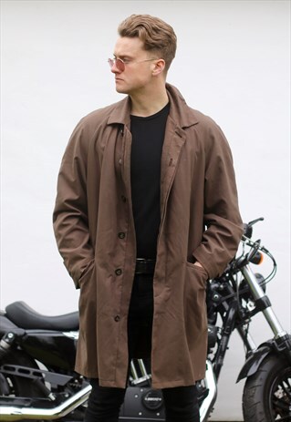 RALPH LAUREN CHAPS USA MINIMALIST CITY MAC COAT