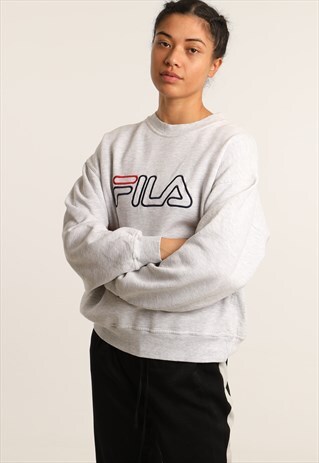 VINTAGE FILA EMBROIDERED LOGO SWEATSHIRT