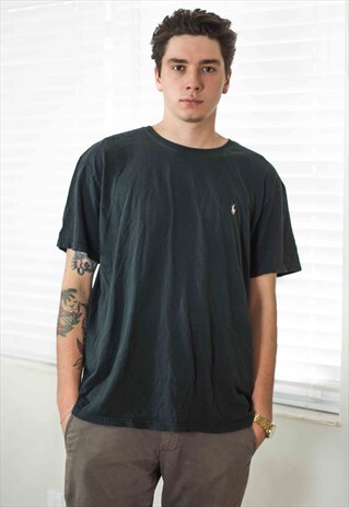 VINTAGE POLO RALPH LAUREN T-SHIRT LOGO 90S L 7