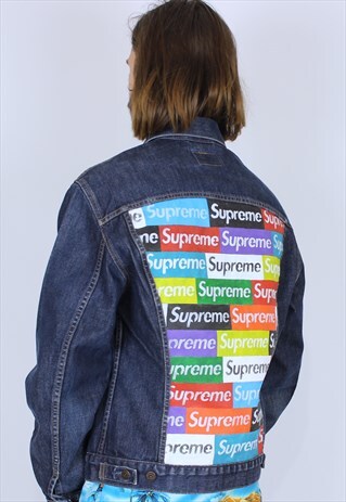 CUSTOM REWORKED LEVIS JEANS JACKET X SUPREME