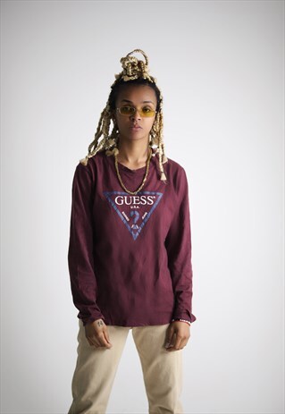 GUESS CREWNECK LONG SLEEVE TOP
