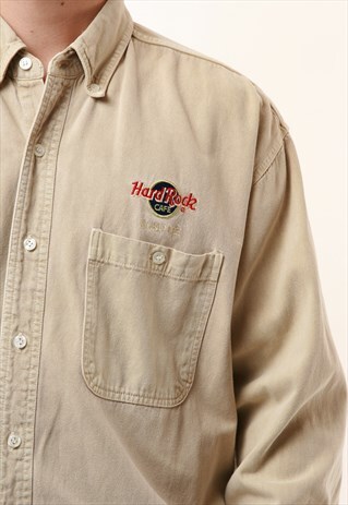 VINTAGE OLDSCHOOL HARD ROCK CAFE COTTON SHIRT 15047