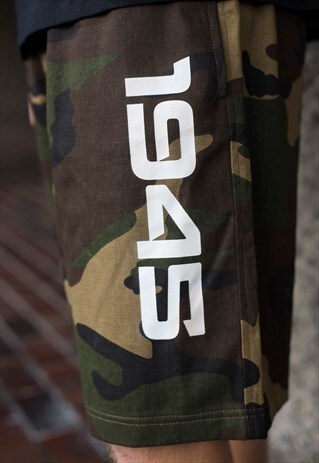 DEMOS CAMO 1945 COTTON TWILL SHORTS