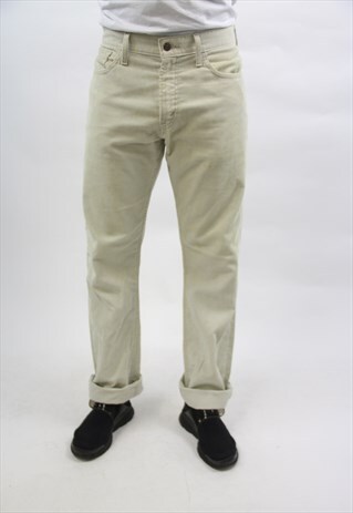 VINTAGE LEVI'S 90'S CREAM CORD JEANS