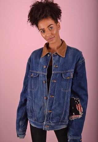 LEE CORDUROY COLLAR DENIM JACKET GDF1759