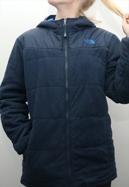 Vintage The North Face - Blue Reversible Puffer Jacket with 