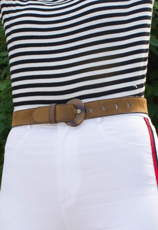 VINTAGE FAUX SUEDE BELT