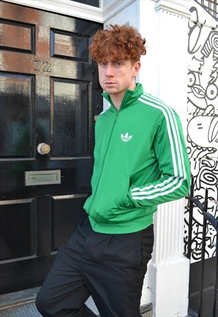 GREEN ADIDAS TRACKTOP