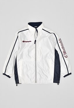 Vintage Champion Rain Jacket White
