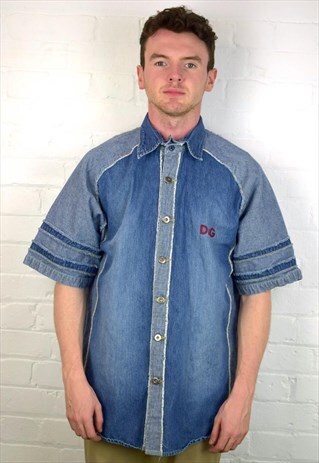 VINTAGE 90'S DOLCE & GABBANA DENIM SHIRT