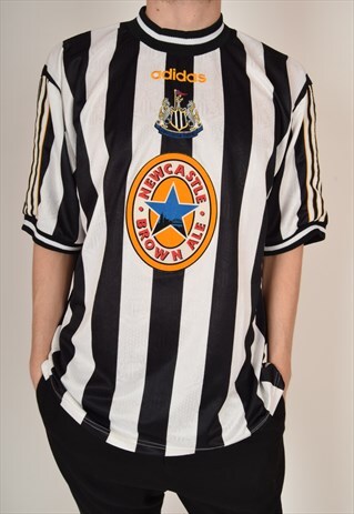VINTAGE ADIDAS FOOTBALL SHIRT / JERSEY NEWCASTLE UTD.'97-'99