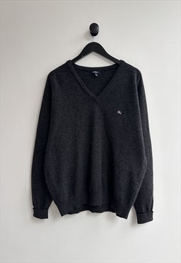 Burberry V Neck Wool Sweater Jumper