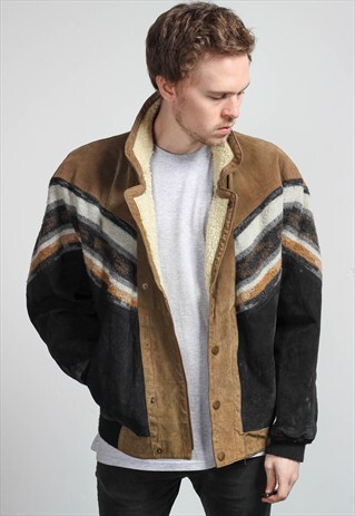 VINTAGE AZTEC NAVAJO SHERPA JACKET