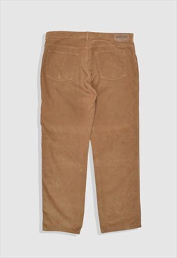 Vintage 90s Moschino Corduroy Trousers in Tan Beige