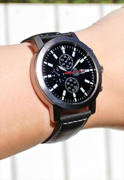 Classic Black Watch with Date