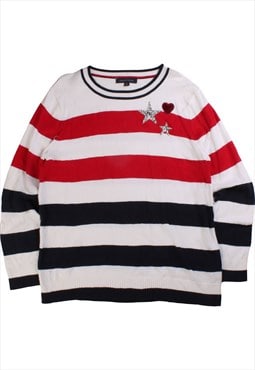 Tommy Hilfiger  Knitted Crewneck Jumper / Sweater XLarge Whi