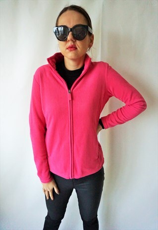 VINTAGE FLEECE JUMPER PULLOVER SWEATER SWEATSHIRT RUN JACKET