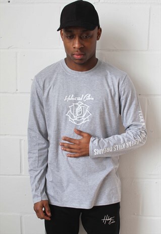 GREY FEAR LONG SLEEVE T-SHIRT