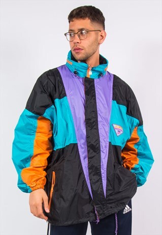 90'S VINTAGE WATERPROOF CAGOULE JACKET FESTIVAL