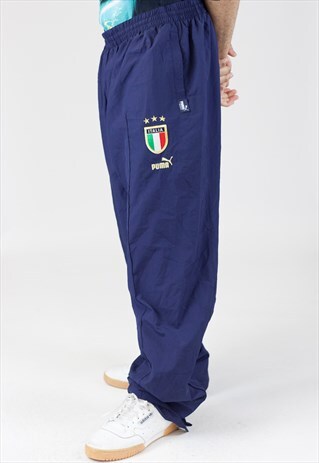 VINTAGE 90'S PUMA NAVY TRACKSUIT BOTTOMS