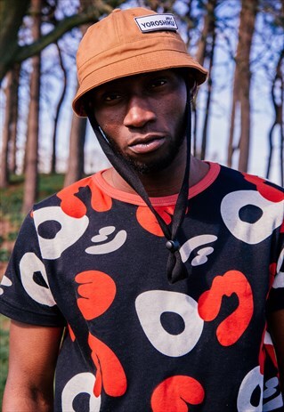 ALLOVER CAMOUFLAGE JERSEY TSHIRT POWERCAMO BLACK RED PATTERN