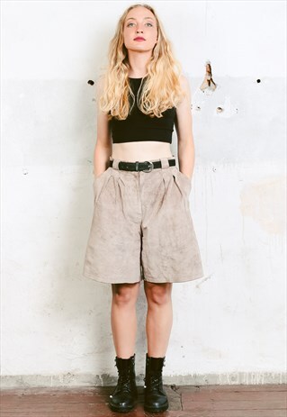 VINTAGE 80S SUEDE LEATHER SHORTS